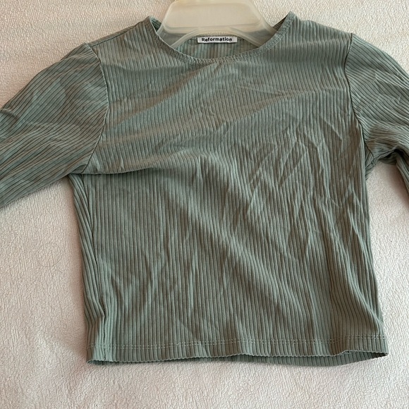 Reformation Shirt 3/4 sleeves XS or 10/12 girls - Picture 2 of 4
